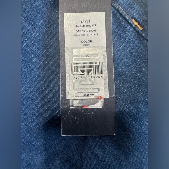 Veronica Beard Carly Crop Kick Flare Jeans NWT Size
 30 Denim 5 pocket style - Picture 3 of 9